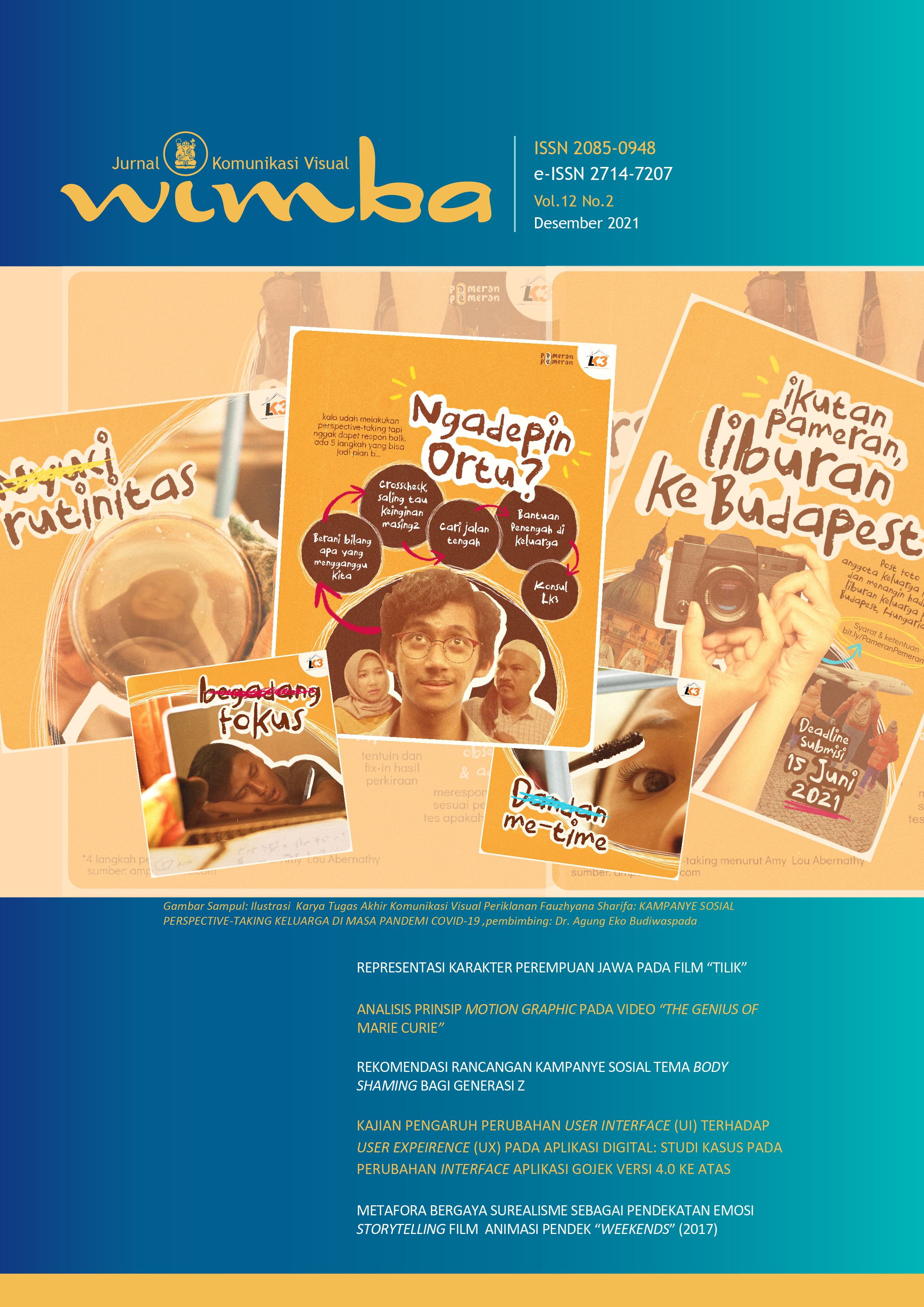 Cover artwork for the current journal issue